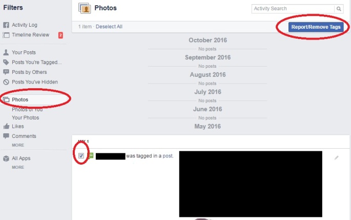 how to untag yourself from facebook photos